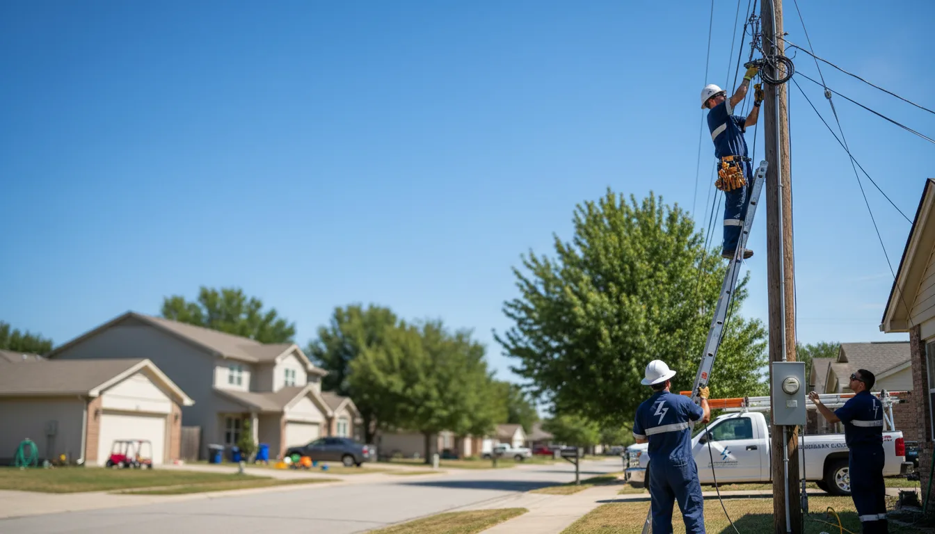 Residential electrician providing installation services in Spragueville, IA